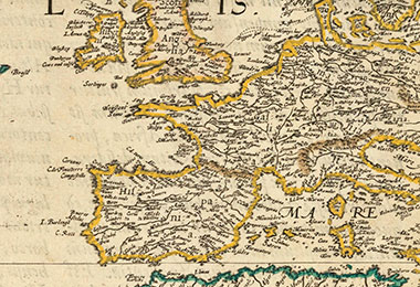Mota del Cuervo en la cartografía del siglo XVI
