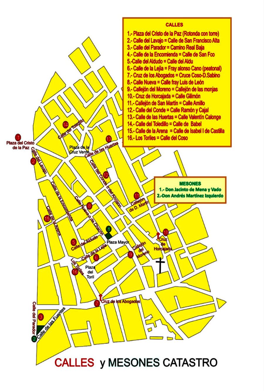 Calles y Mesones del Catastro