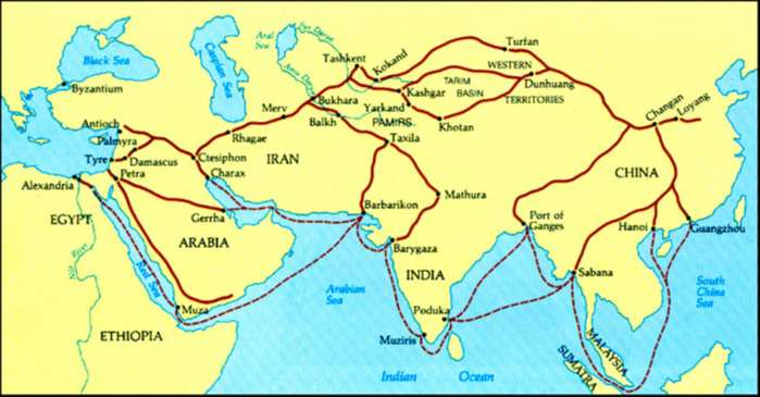 Rutas de la seda y las especias