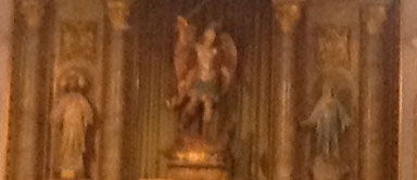 El maravilloso retablo de la iglesia de San Miguel de La Mota