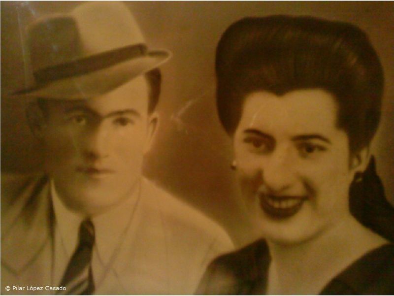 Mi madre María Casado García y mi tío Juan Casado García.