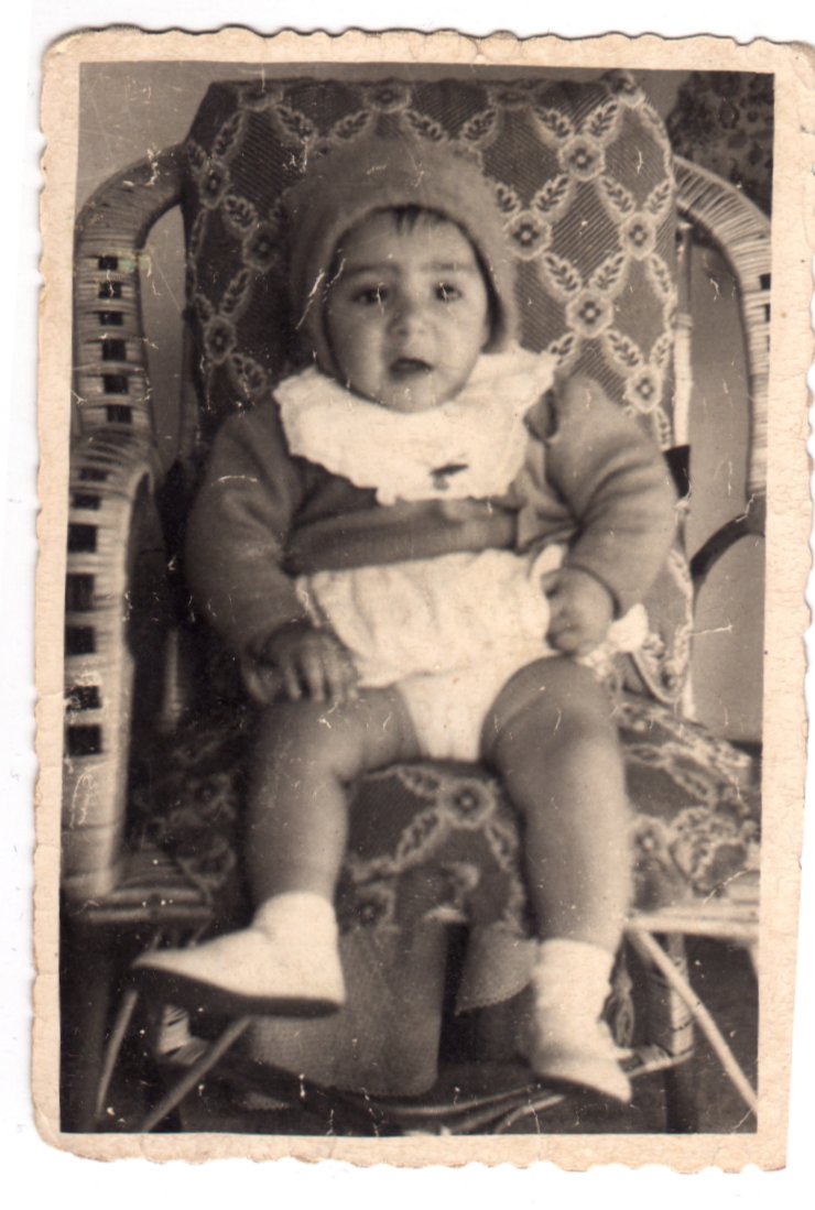 José Ángel Izquierdo cuando tenía 3 meses