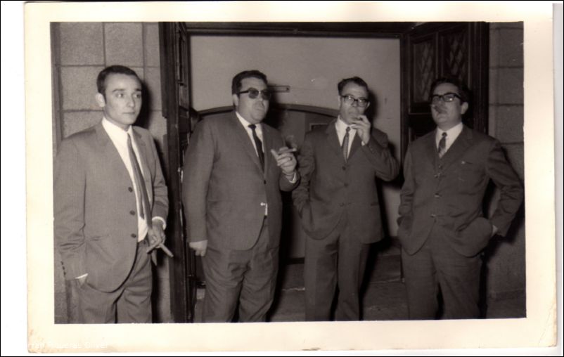 Rafael Peñalver, Alejandro Villaescusa, Matías Moreno y Carlos Sacedón el 27 de Octubre de 1969.