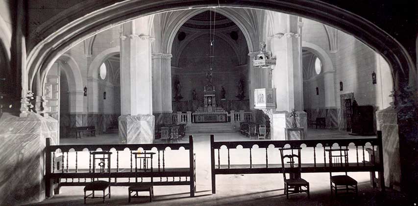 Iglesia Parroquial de Mota del Cuervo en 1942