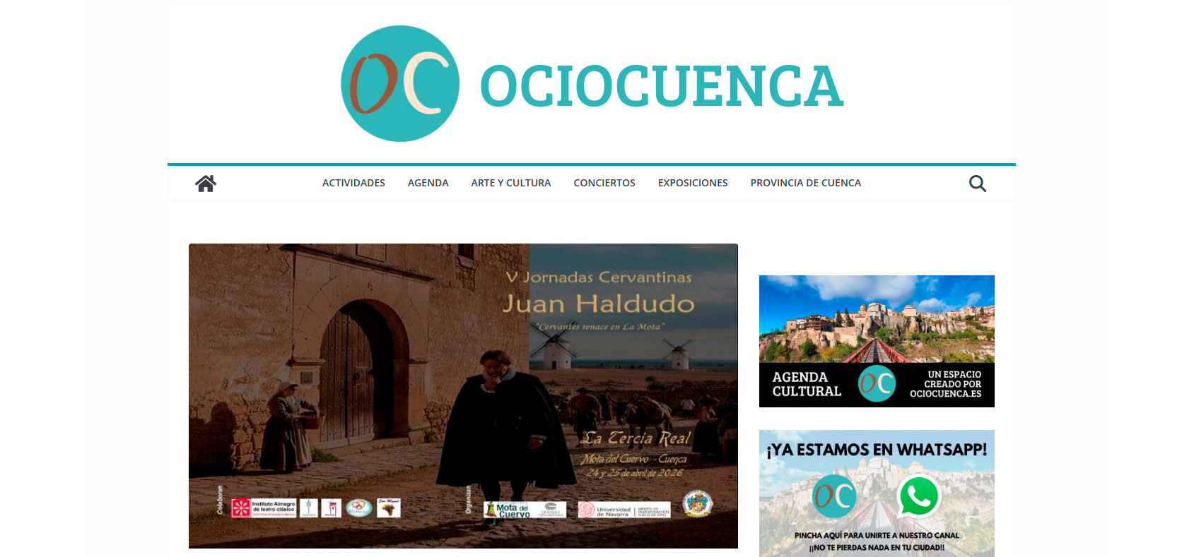 V Jornadas Cervantinas “Juan Haldudo” en la Villa Cervantina de Mota del Cuervo