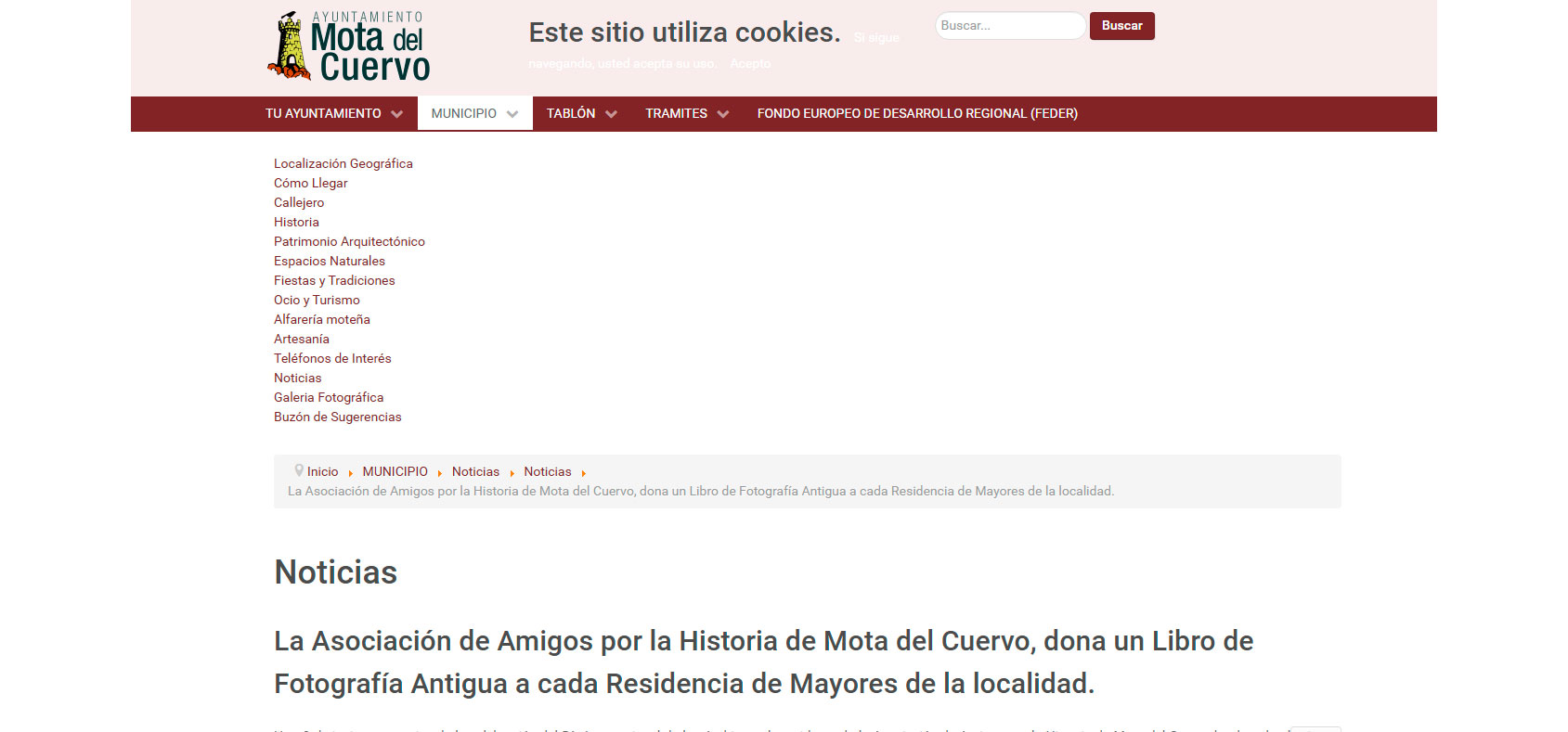 La Asociación de Amigos por la Historia de Mota del Cuervo, dona un Libro de Fotografía Antigua a cada Residencia de Mayores de la localidad