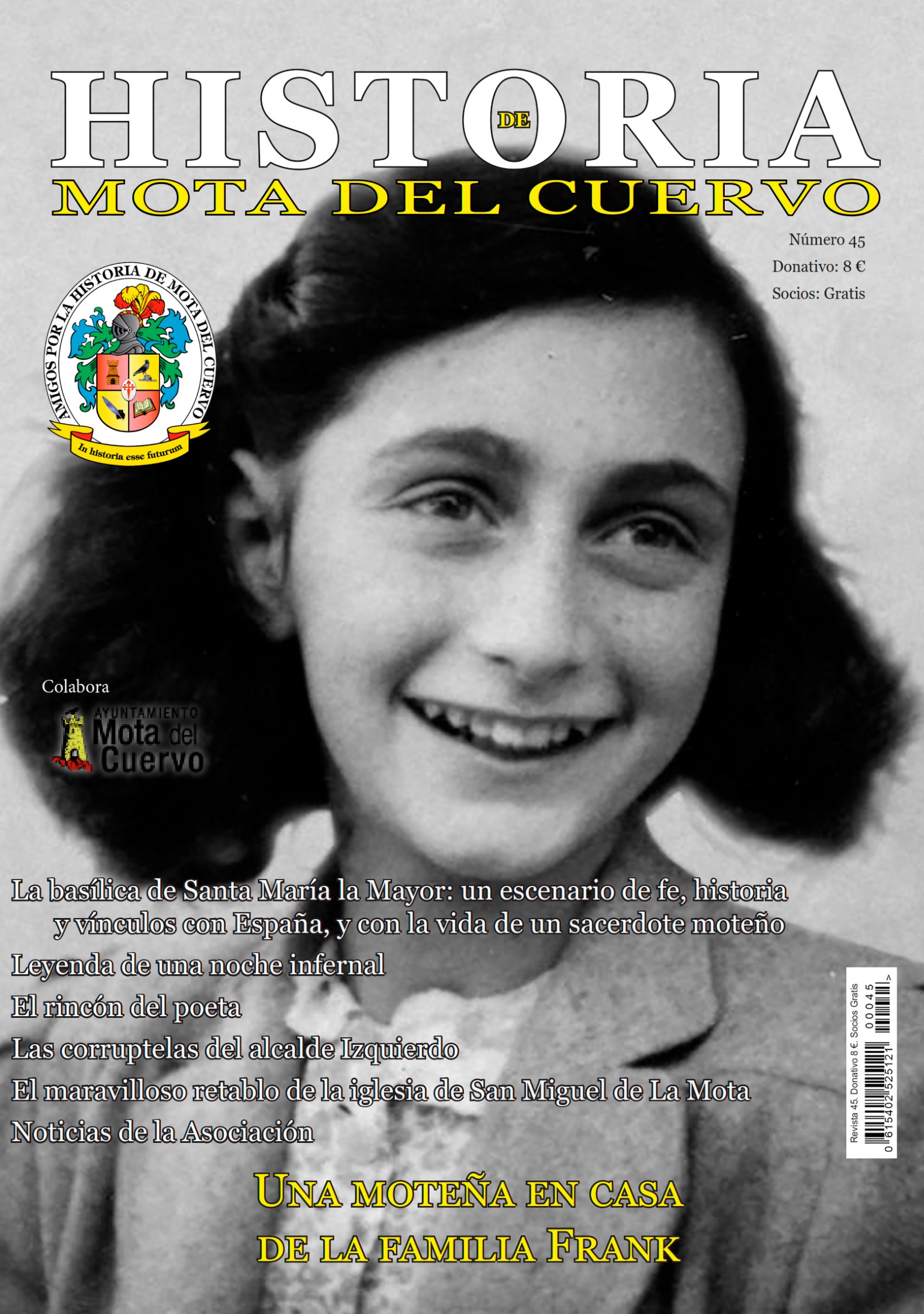 Ya disponible la revista 45 de Historia de Mota del Cuervo
