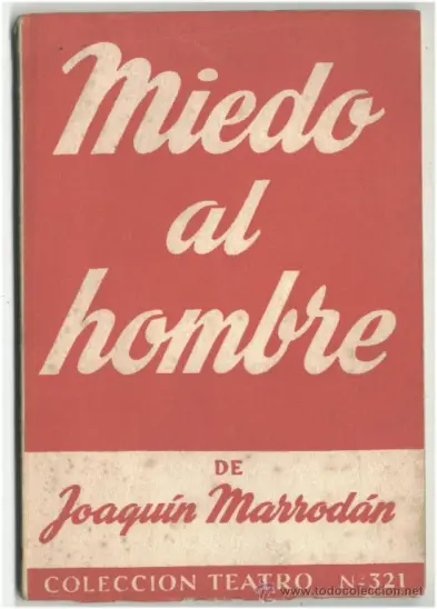 Foto de la portada de la Obra de Joaquín Marrodán «Miedo al hombre»